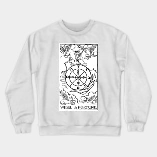 Wheel of Fortune Tarot Card Crewneck Sweatshirt